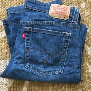 Levi's 545 Low Slim Boot Cut Women's Size 8 M Blue Denim Jeans